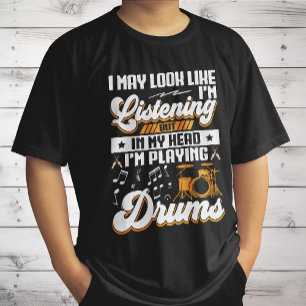 Camiseta Escuchando divertida en mi cabeza estoy tocando mi