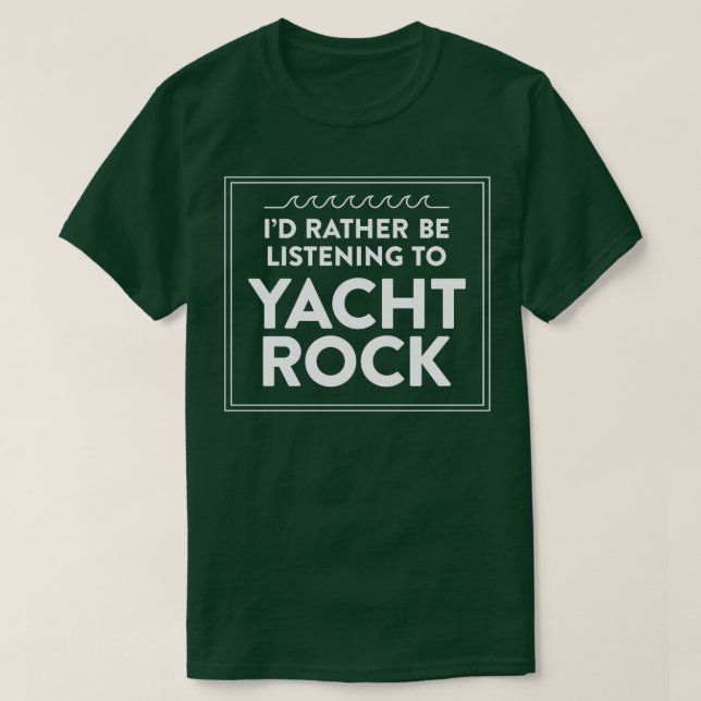 Camiseta Escuchando el rock náutico (Diseño del anverso)