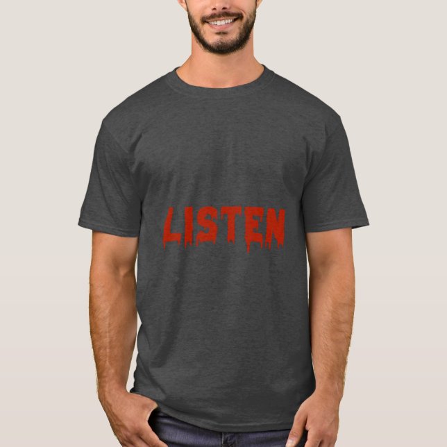 Camiseta Escuchar amigos de citas (Anverso)