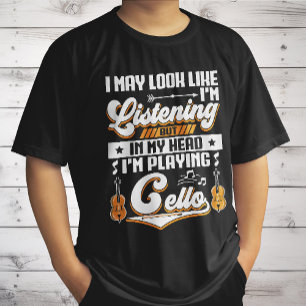 Camiseta Escuchar Divertido En Mi Cabeza Estoy Tocando el V