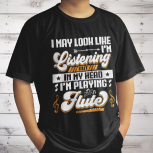 Camiseta Escuchar Divertido En Mi Cabeza Estoy Tocando Mi F