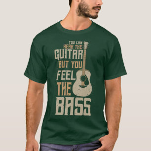 Camiseta Escuchar guitarra sentir el bajo I Guitar rock met