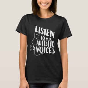Camiseta Escuchar voces autistas Autismo Mamá Autismo Aware