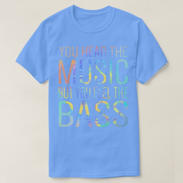 Camiseta Escuchas La Música Pero Sientes El Gu De Guitarra  (Diseño del anverso)