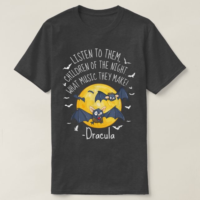 Camiseta Escuche A Los Niños De La Noche Qué Música (Diseño del anverso)
