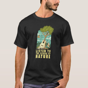 Camiseta Escuche El Sonido De La Naturaleza Acústica Guitar