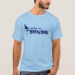 Camiseta Escuche Sensei (marina de guerra/el azul)