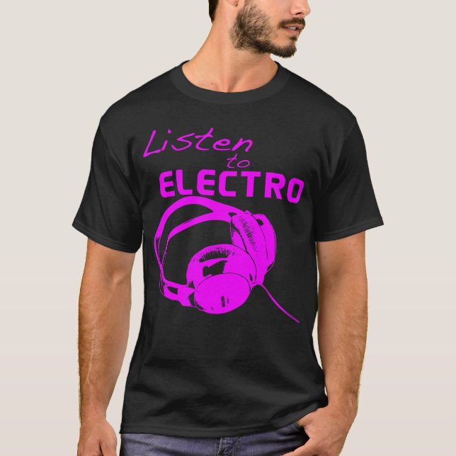 Camiseta Escuchen a Electro (Anverso)