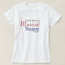 Escucho solamente las canciones del teatro musical