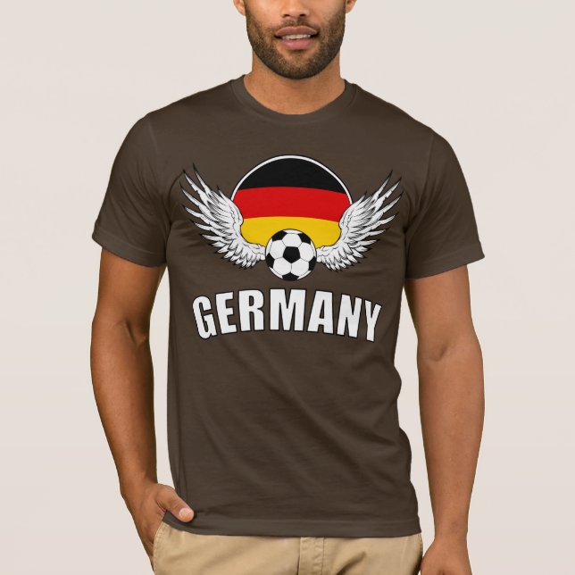 Camiseta Escudo alemán del fútbol (oscuro) (Anverso)
