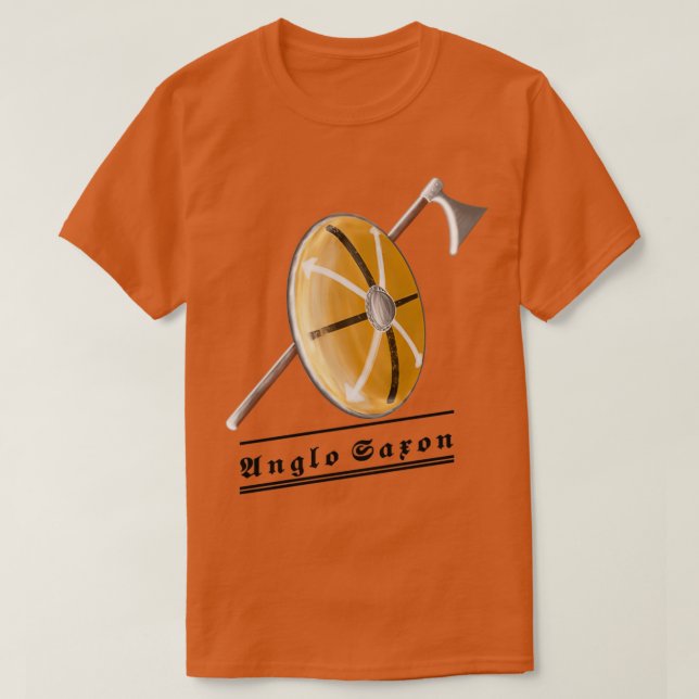 Camiseta Escudo Anglo Saxon y Ax (Diseño del anverso)