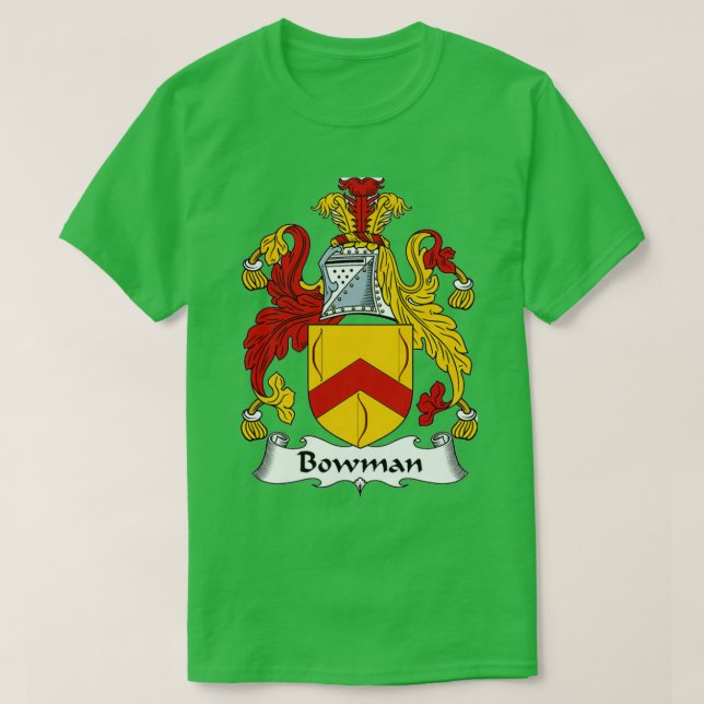 Camiseta Escudo Bowman de armas de Bowman (Diseño del anverso)