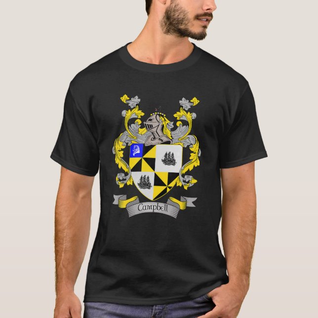 Camiseta Escudo Campbell De Brazos | Campbell Surname Famil (Anverso)