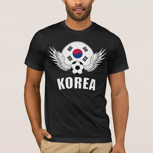 Camiseta Escudo coreano del fútbol (oscuro) (Anverso)