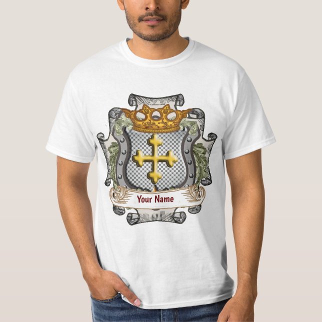 Camiseta Escudo Corona Real Apellido (Anverso)