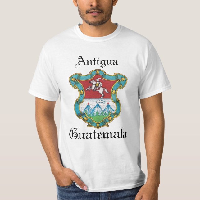 Camiseta Escudo de Antigua ciudad de Guatemala (Anverso)