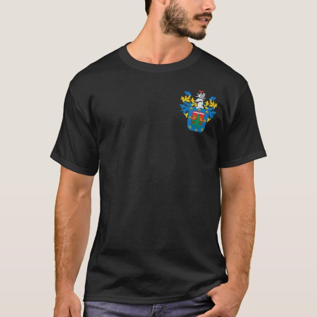 Camiseta Escudo de Arequipa/camiseta negra (Anverso)