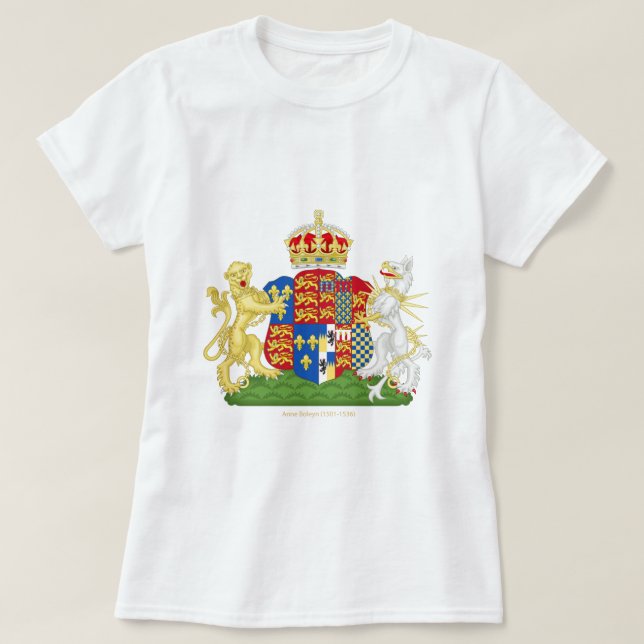 Camiseta Escudo de armas Anne Boleyn (Diseño del anverso)