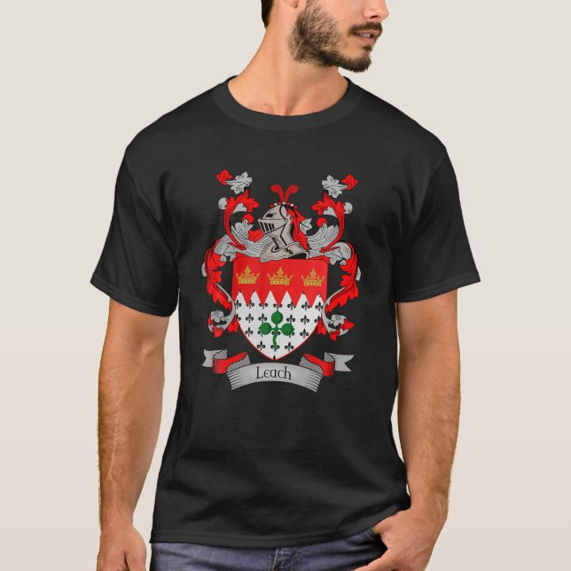 Camiseta Escudo De Armas | Apellidos de apellido de pila (Anverso)