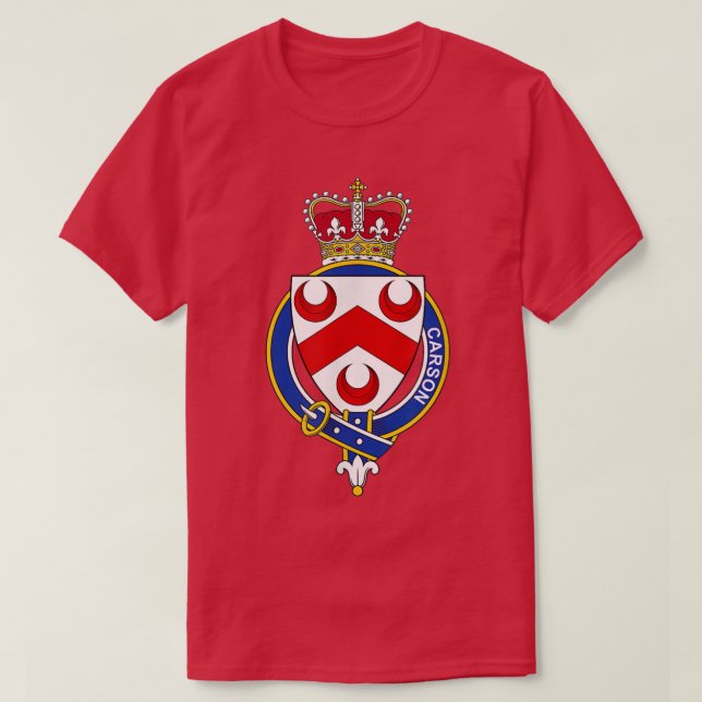 Camiseta Escudo de armas Carson - reposo familiar (Diseño del anverso)