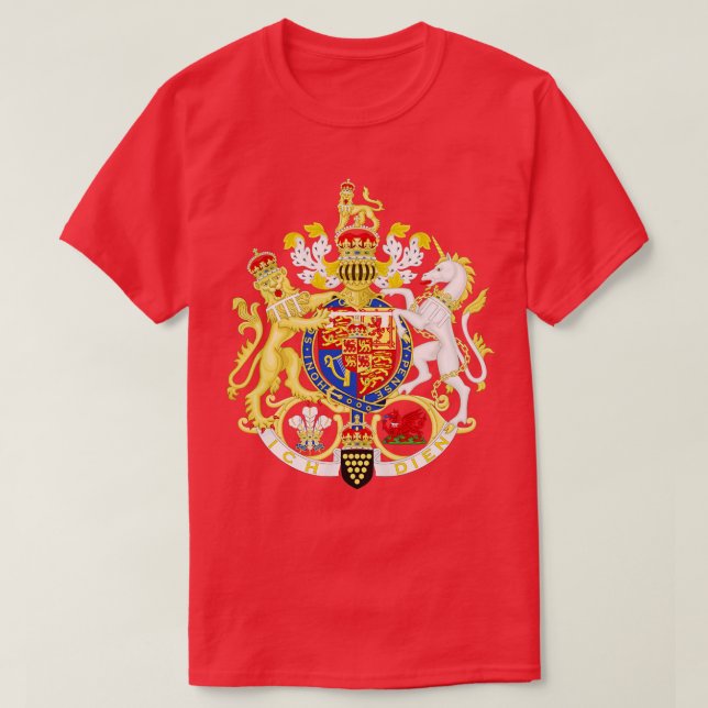 Camiseta Escudo de armas como Príncipe de Gales (Diseño del anverso)