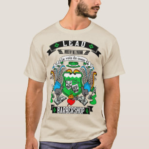 Camiseta Escudo de armas con el jefe de la barbería