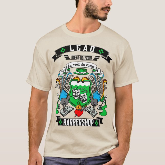 Camiseta Escudo de armas con el jefe de la barbería (Anverso)