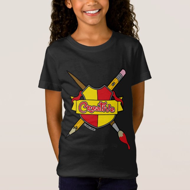 Camiseta Escudo de Armas Creativo (Anverso)