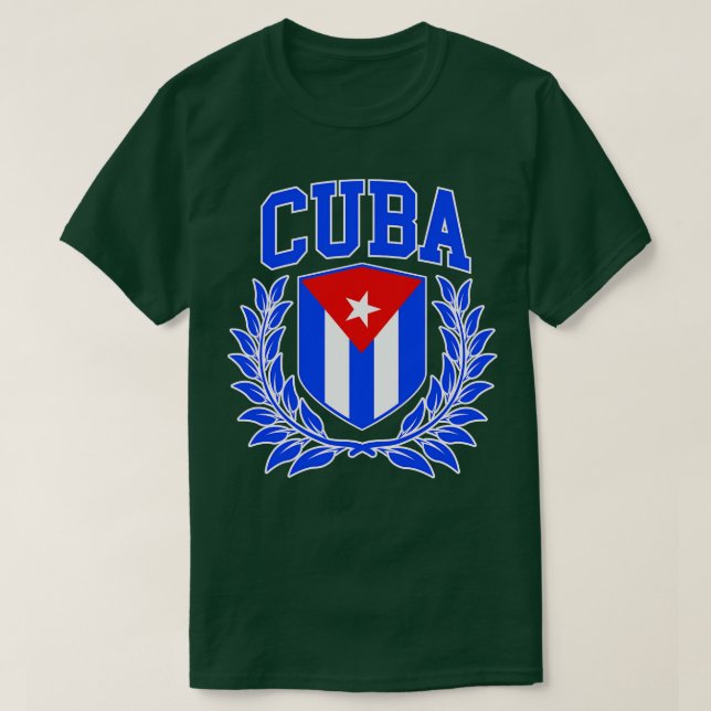 Camiseta Escudo de armas cubano colegiado (Diseño del anverso)
