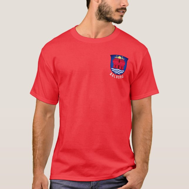Camiseta Escudo de armas de Aalborg - DINAMARCA (Anverso)