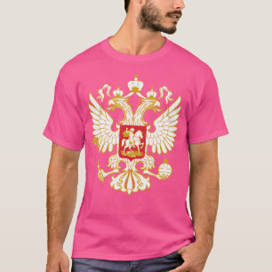 Camiseta Escudo De Armas De Águila Rusa Bandera Rusa