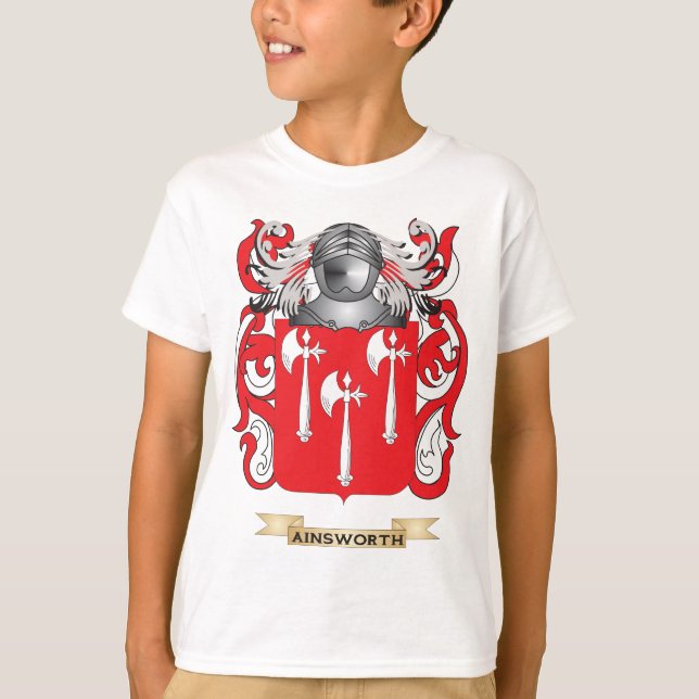 Camiseta Escudo de armas de Ainsworth (escudo de la (Anverso)