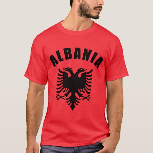 Camiseta Escudo de armas de Albania (Anverso)