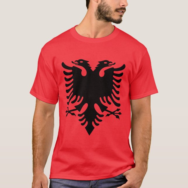 Camiseta Escudo de armas de Albania (Anverso)