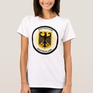 Camiseta Escudo de Armas de Alemania Forma de Círculo