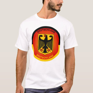 Camiseta Escudo de Armas de Alemania Forma de Círculo