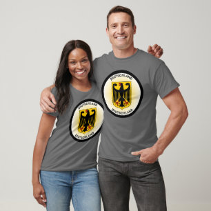 Camiseta Escudo de Armas de Alemania Forma de Círculo