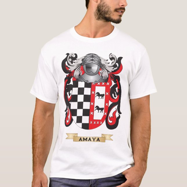 Camiseta Escudo de armas de Amaya (escudo de la familia) (Anverso)