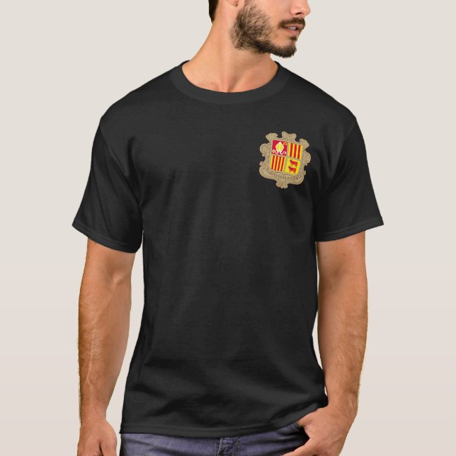 Camiseta Escudo de armas de Andorra (Anverso)