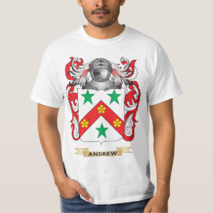 Camiseta Escudo de armas de Andrew (escudo de la familia)