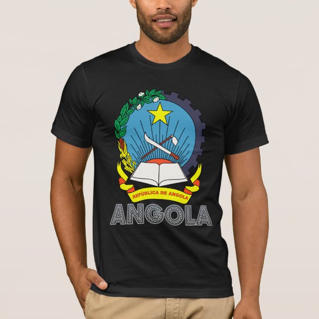 Camiseta Escudo de armas de Angola (Anverso)