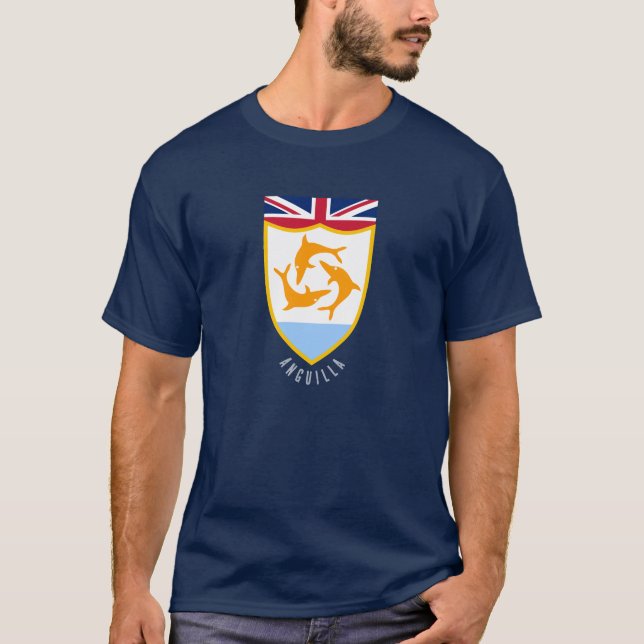 Camiseta Escudo de armas de Anguila (Anverso)
