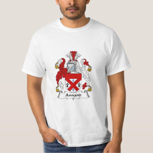 Camiseta Escudo de armas de Annand del escudo de la familia