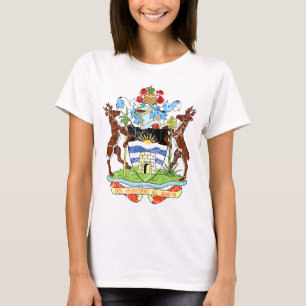Camiseta Escudo De Armas De Antigua Y Barbuda