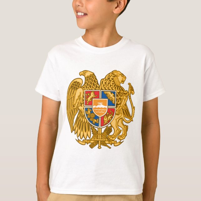 Camiseta Escudo de armas de Armenia - emblema armenio (Anverso)