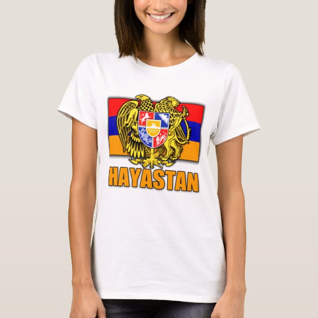 Camiseta Escudo de armas de Armenia Hayastan (Anverso)