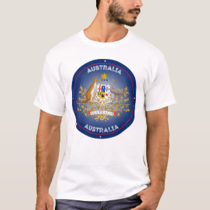 Camiseta Escudo de armas de Australia en forma circular