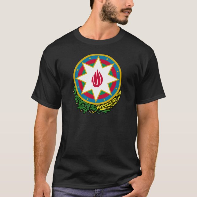 Camiseta Escudo de armas de Azerbaijan (Anverso)