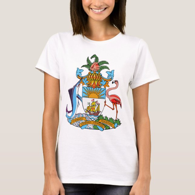 Camiseta Escudo de armas de Bahamas (Anverso)