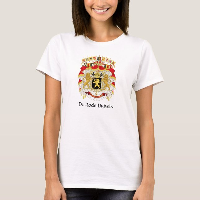 Camiseta Escudo de armas de Bélgica de Rode Duivels T-Shirt (Anverso)